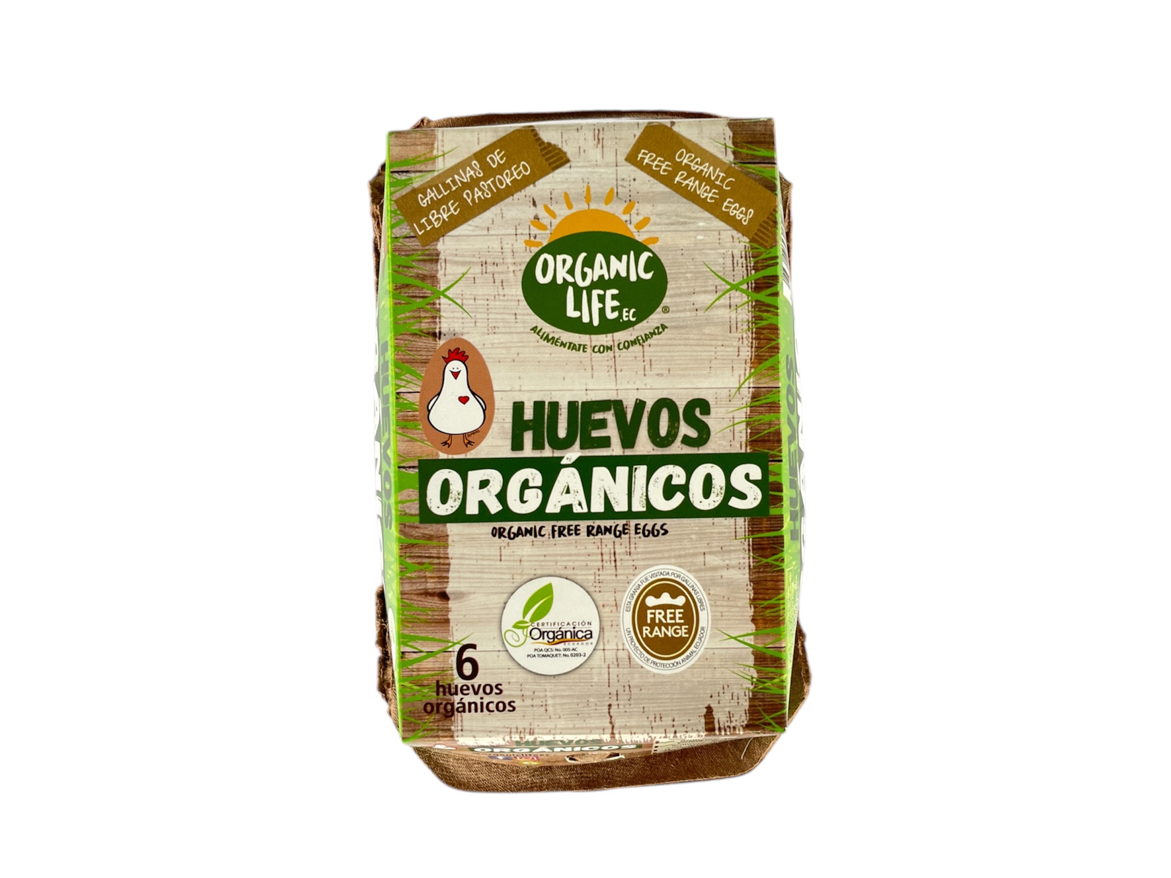 6 Huevos orgánicos – por 1/2 docena